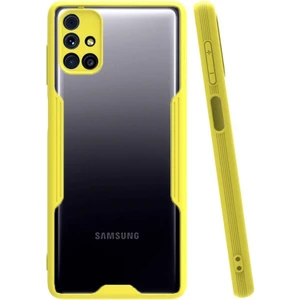 Samsung Galaxy M31S Tam Korumalı Renkli Kenarlı Parfe Kılıf Ekran Koruyucu
