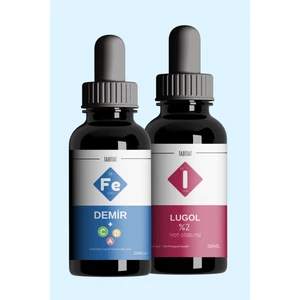Tabitat Doğal Lugol %2 İyot Solüsyonu + Demir Vitamin C-D-A İçeren Takviye Edici Gıda