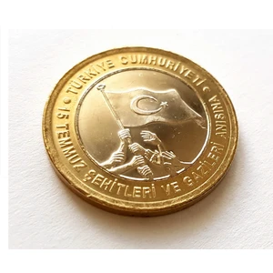 Trakya Koleksiyon 15 Temmuz Şehitleri ve Gazileri Anısına  2016 Yılı 1 Tl Bimetal Çil