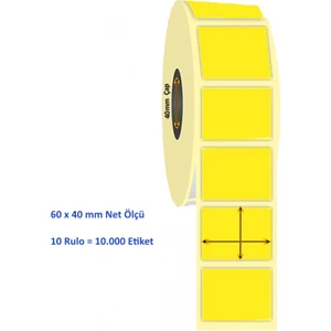 Sarı İlaç Tarif Etiketi Eczane etiketi