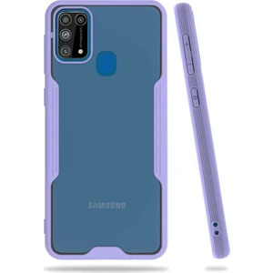 Samsung Galaxy M31 Tam Korumalı Renkli Kenarlı Parfe Kılıf Ekran Koruyucu