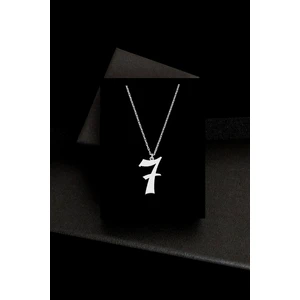 Market Of Universe Unisex 925 Ayar Gümüş Uğurlu Sayı Rakam Kolye