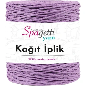 Spagetti Yarn Açık Lila Kağıt Ip