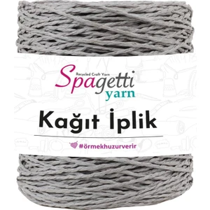 Spagetti Yarn Gri Kağıt Ip
