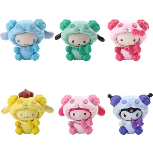 6 Adet Sanrio Kitty Melody Cinnamoroll Bebek Süsleri Oyuncak Hediye (Yurt Dışından)