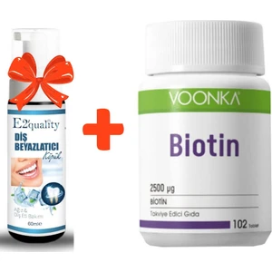 E2'quality Diş Köpük + Voonka Biotin 2500 Mcg 102 Tablet