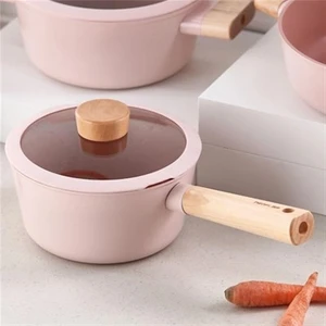 Blossom Cam Kapaklı Alüminyum Döküm Sos Tencere 18 cm