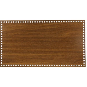 Ala Depo Ahşap Sepet Tepsi Tabanı 40 x 22 cm Ceviz Çift Yüz 3 mm Mdf