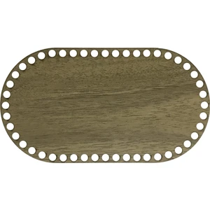 Ala Depo Ahşap Sepet Tepsi Tabanı 22 x 12 cm Oval Açık Meşe Çift Yüz 3 mm Mdf