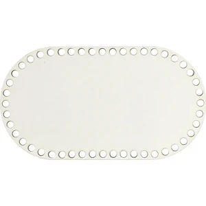 Ala Depo Ahşap Sepet Tepsi Tabanı 22 x 12 cm Oval Beyaz Çift Yüz 3 mm Mdf