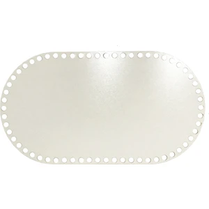 Ala Depo Ahşap Sepet Tepsi Tabanı 29 x 16 cm Oval Beyaz Çift Yüz 3 mm Mdf