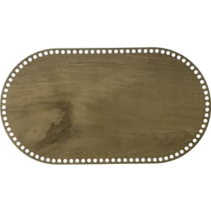 Ala Depo Ahşap Sepet Tepsi Tabanı 40 x 22 cm Oval Açık Meşe Çift Yüz 3mm Mdf