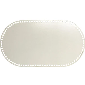 Ala Depo Ahşap Sepet Tepsi Tabanı 40 x 22 cm Oval Beyaz Çift Yüz 3 mm Mdf