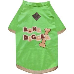 Cool Suit Bone Digger Küçük-Orta-Büyük Irk Yeşil Köpek T-Shirt