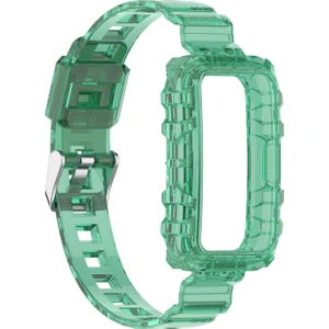 Huawei Band 6 Şeffaf Yeşil Için Silikon Saat Band (Yurt Dışından)