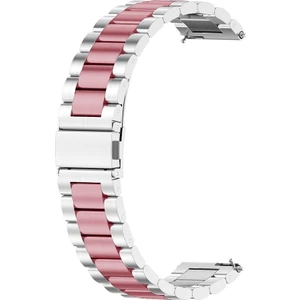 Huawei Gt 3 Pro 43MM Gümüş Pembe Için Metal Ste Saat Bandı (Yurt Dışından)