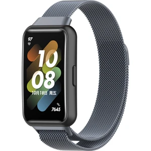 Huawei Band 7/7 Nfc Gray Için Milan Metal Manyetik Izleme Bandı (Yurt Dışından)