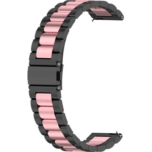 Huawei Gt 3 Pro 43MM Siyah Pembe Için Metal Ste Saat Band (Yurt Dışından)