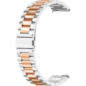 Huawei Gt 3 Pro 43MM Gümüş Gül Altın Metal Ste Saat Bandı (Yurt Dışından)