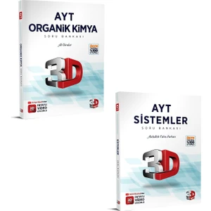 3D Yayınları AYT Organik Kimya - Sistemler Soru Seti 2023