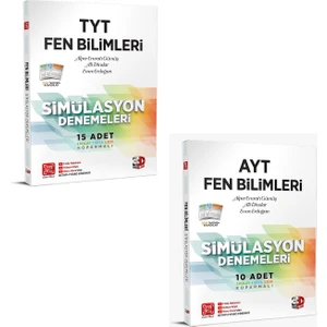 3D Yayınları TYT AYT Fen Bilimleri Deneme Seti 2023