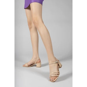Nude Kadın Topuklu Sandalet 0012355