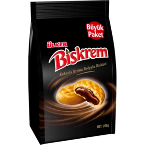 Biskrem Kakaolu Büyük Boy Poşet 200 gr x 12 Adet