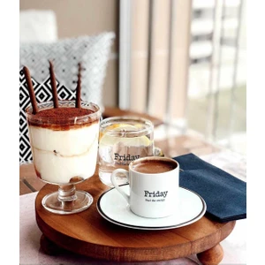 Wood Retro Woodretro Ahşap Sunum Servis. Ceviz Renk