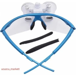 Orjinal Diş Cerrahi Binoküler Loupes Gözlük Lens Büyüteç 3.5x - 420MM Siyah (Taşıma Çantası Hediye)