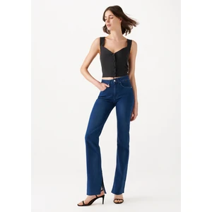 Kadın Maria Slit Koyu Mavi Gold Icon Jean Pantolon 101560-82425