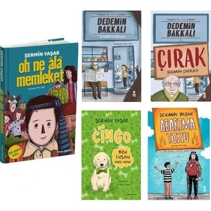 Şermin Yaşar 5 Kitap Set - (Oh Ne Ala Memleket, Dedemin Bakkalı, Dedemin Bakkalı Çırak, Cingo, Abartma Tozu)