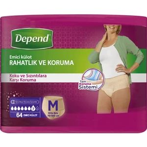 Emici Külot Kadın Orta Eko Paket 64'lü