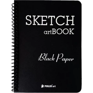 Spiralli Siyah Defter 110 Gr. 12 x 17 Cm. 40 Yp.