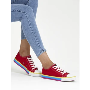 Kadın Spor Ayakkabı Sneakers Sargılı Keten RD22YB410007
