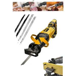 Dkt1130 1100w Devir Ayarlı 180° Döner Başlıklı Tilki Kuyruğu Ahşap Metal Kemik Et Kesme + 5 Bıçak
