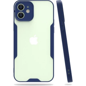 Apple iPhone 12 Mini Tam Korumalı Renkli Kenarlı Parfe Kılıf Ekran Koruyucu