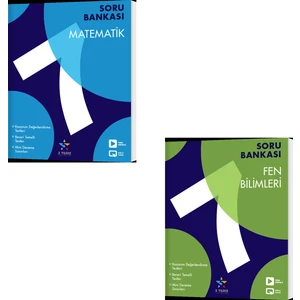 5 Yıldız Yayınları 7. Sınıf 2023 Matematik Fen Bilimleri Soru Bankası Seti