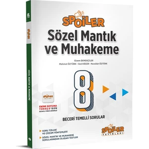 Spoiler Yayınları 8. Sınıf LGS 2023 Sözel Mantık ve Muhakeme Soru Bankası