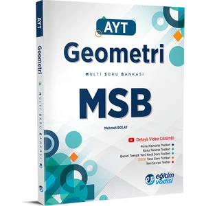 Eğitim Vadisi Yayınları AYT 2023 Geometri MSB Multi Soru Bankası
