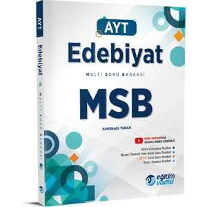 Eğitim Vadisi Yayınları AYT 2023 Edebiyat MSB Multi Soru Bankası
