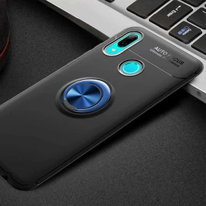 Huawei Y6 2019 Uyumlu Kılıf Standlı Manyetik Yüzüklü Esnek Yumuşak Silikon Case