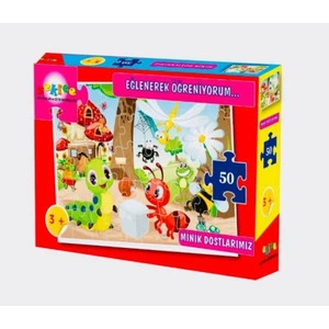 Oyuncak Minik Dostlarımız 50 Parça Puzzle Çocuk Puzzle