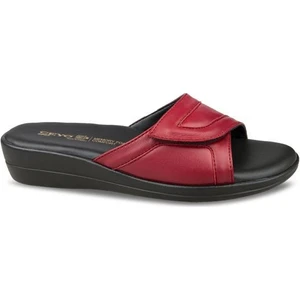 9863-36 Anatomik Taban Cırtlı Kadın Terlik Bordo 36-40