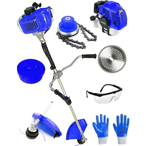 I08 6 Hp Yan Tipi Benzinli Motorlu Ot Çalı Tırpanı Çim Biçme Makinesi Tırpan + Canavar Başlık