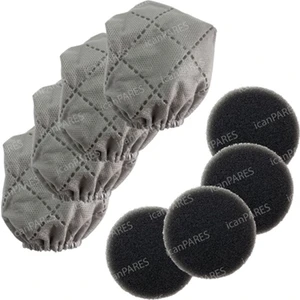 Fakir Uyumlu Darky Comfort Dikey 2 In 1 Dik Süpürge Toz Torbası ve Filtresi 4er Adet