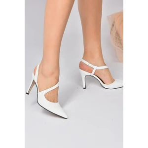 D8788 Kapalı Burun Kadın Topuklu Ayakkab