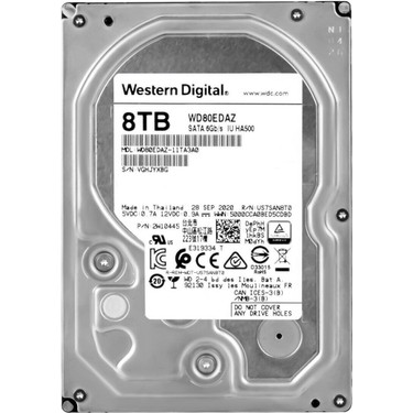 Wd 8tb 5.4k 256MB Sata Iıı 3.5'' WD80EDAZ Fiyatı