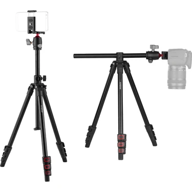 Andoer Q160H Taşınabilir Kamera Tripod Yatay Montajlı(Yurt