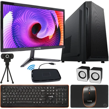 Turbox HomeWork i5 650 8GB 128GB SSD 21.5'' Monitör Webcam + Hoparlör Masaüstü Pc Ofis