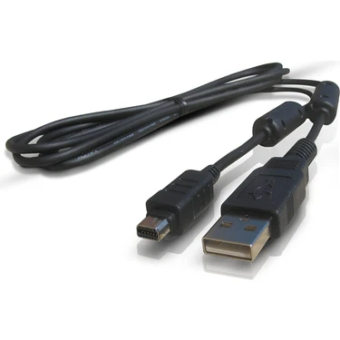 Cavo USB Dati Per Olympus SP-550 UZ – Sostituto CB-USB5 / CB-USB6 – 1,5 Metri, Nero